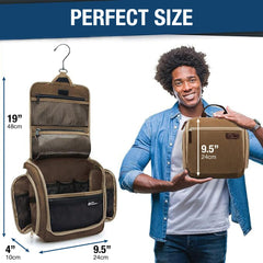 DD D&D Wanderlust bag with YKK zippers ensures durable, secure access to cosmetics during travel.