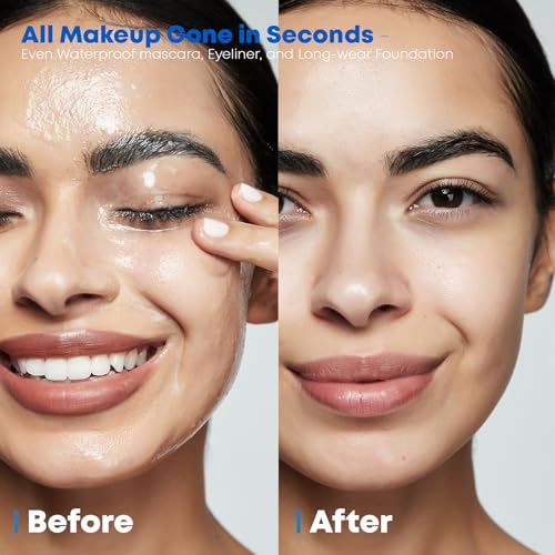 ddg cleansing balm eye makeup removal demonstrates easy, stinging-free efficacy around eyes
