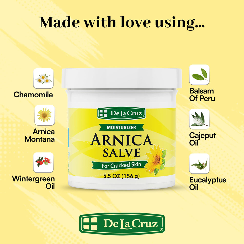 Aplicación de Arnica Salve con textura crema densa