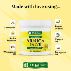 Aplicación de Arnica Salve con textura crema densa