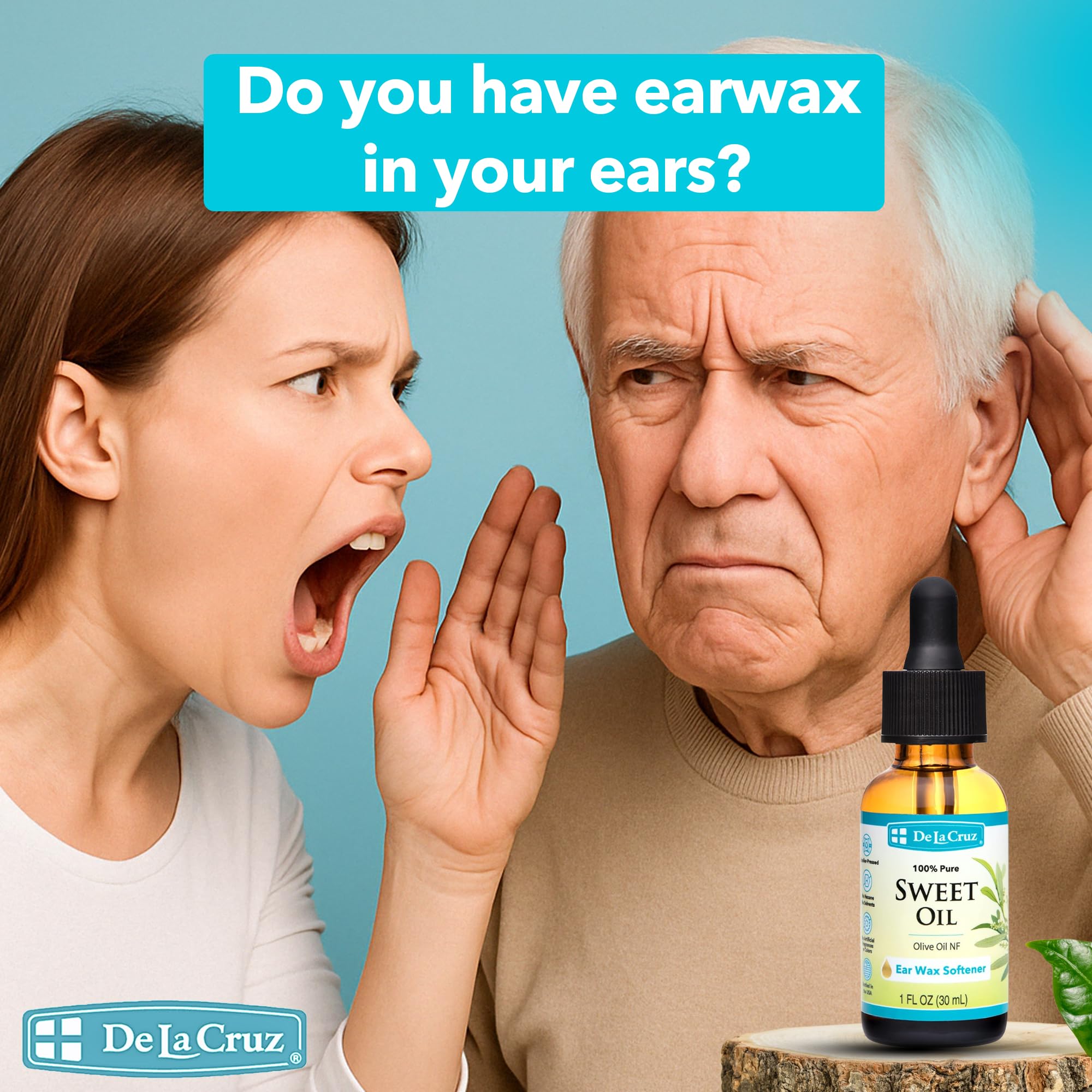 De La Cruz ear drops suitable for adults and kids.