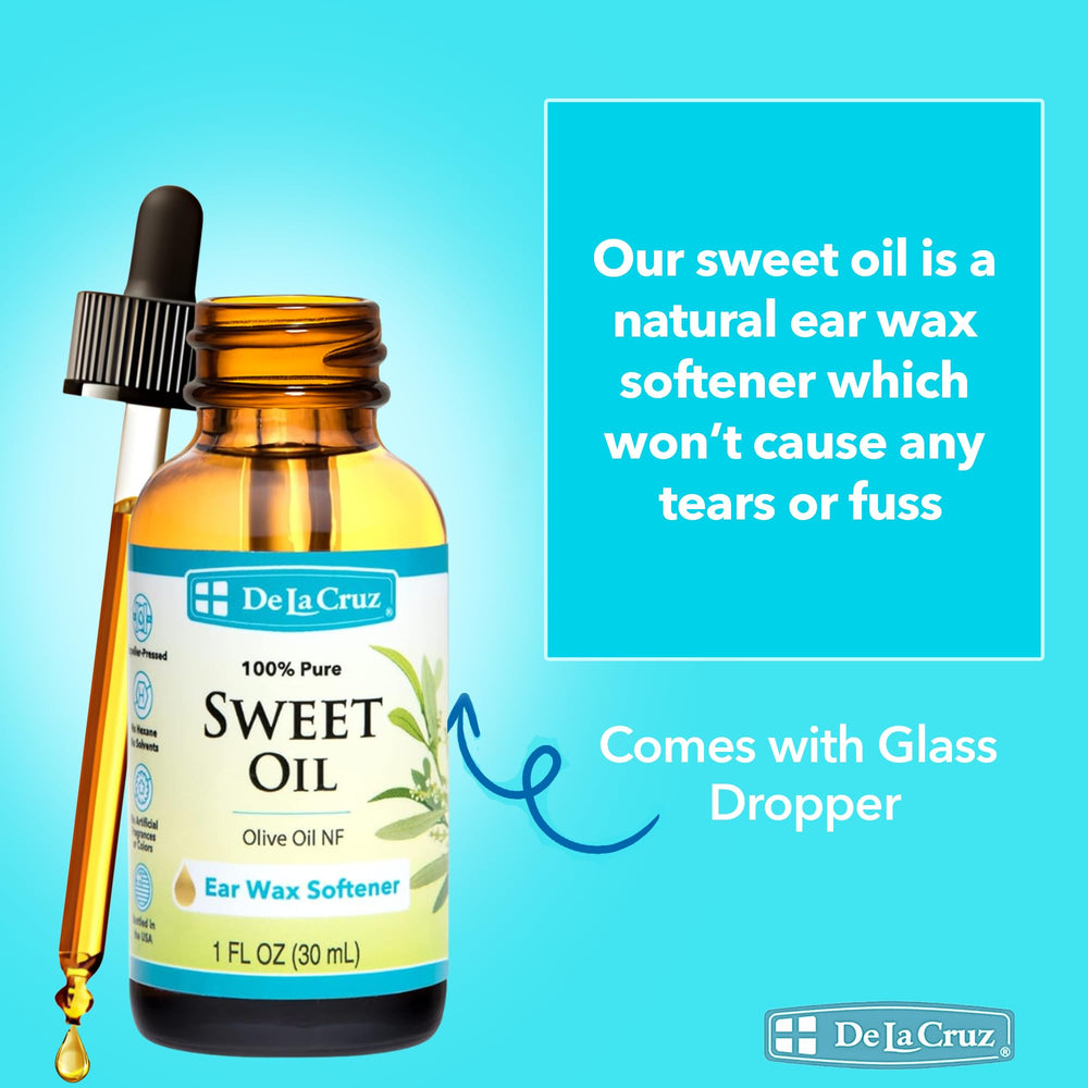 De La Cruz ear wax softener dropper for easy softening.