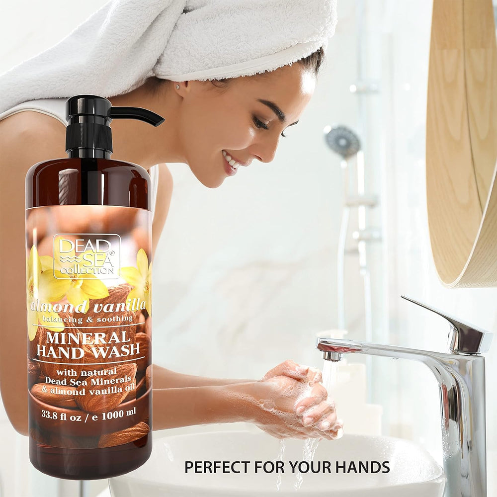 Dead Sea Collection almond vanilla scent enhances daily hand washing