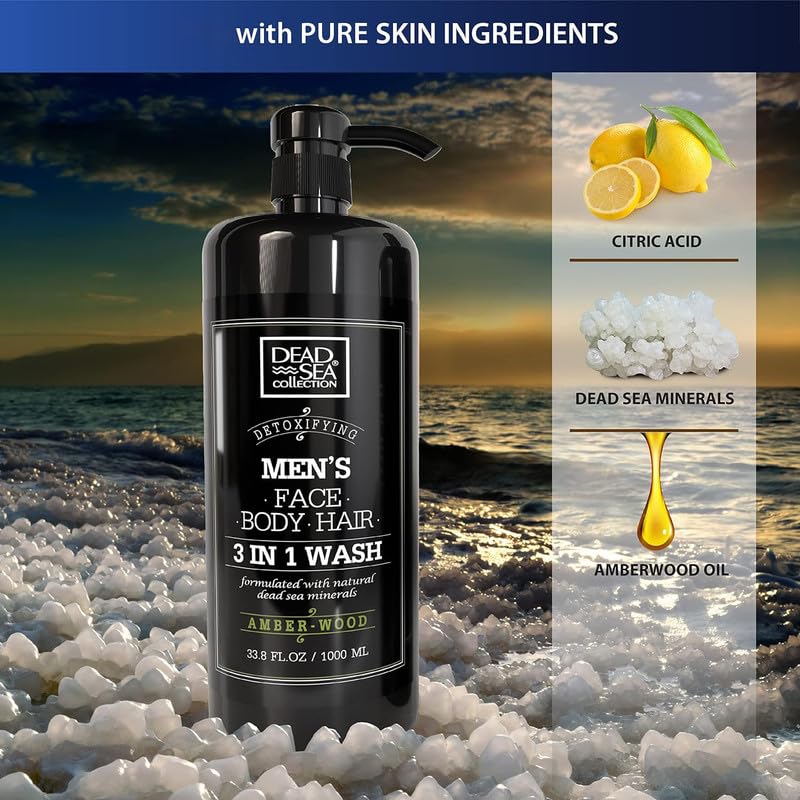 Dead Sea Collection amber wood shower gel leaves pleasant scent after use