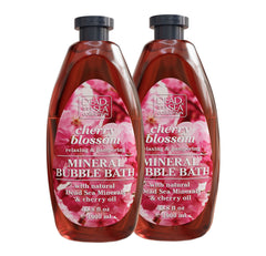 Dead Sea Collection bubble bath bottle with cherry seeds oil promotes hydration
