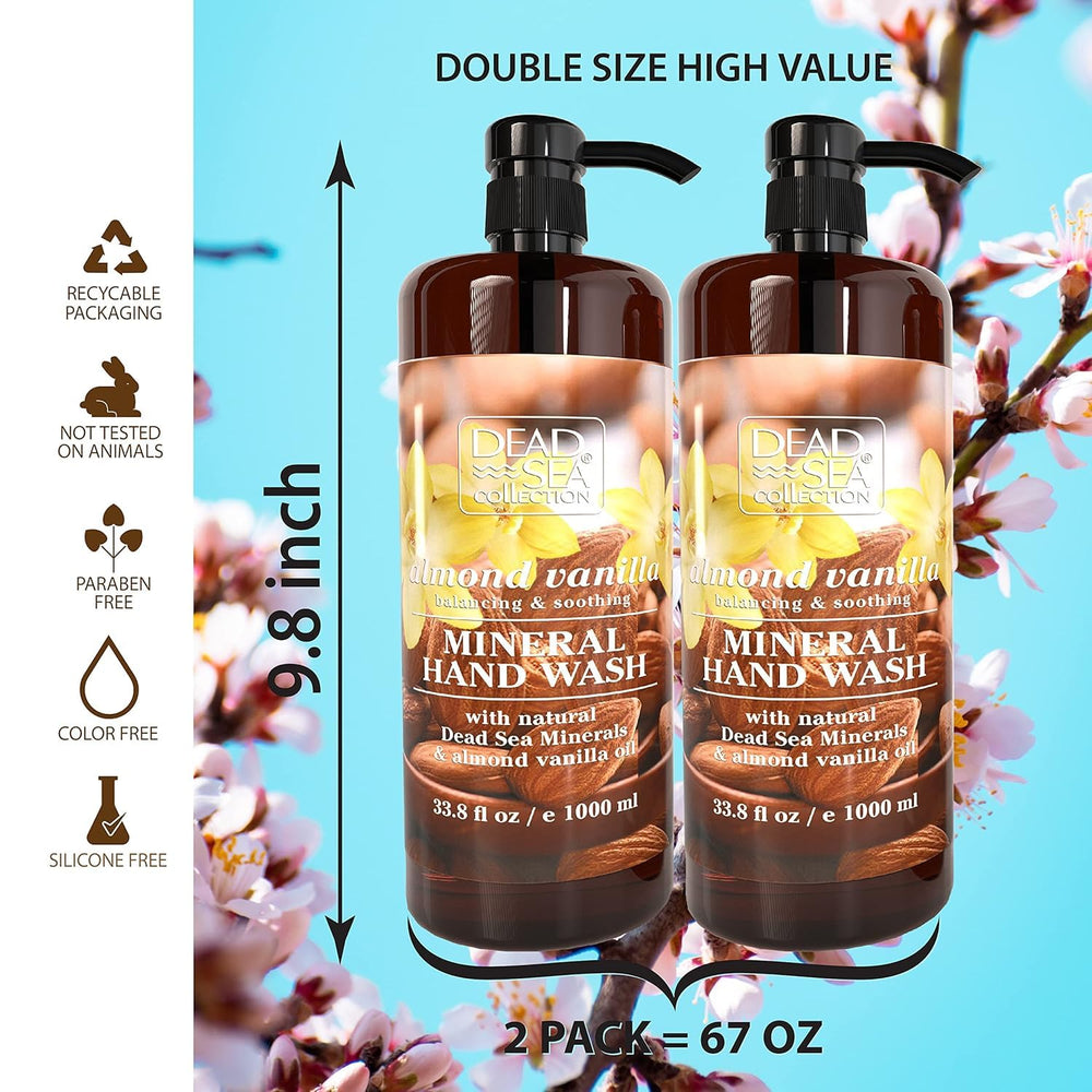 Dead Sea Collection hand soap rich lather for thorough cleansing