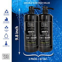 Dead Sea Collection amber wood body wash used as shampoo for manageable hair