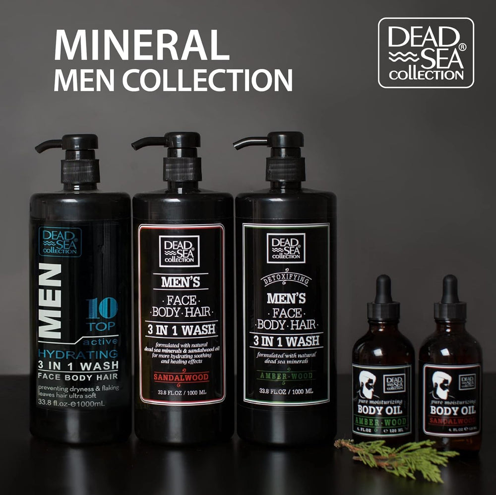 Dead Sea Collection sandalwood aroma close-up suggests mood-relaxing fragrance.