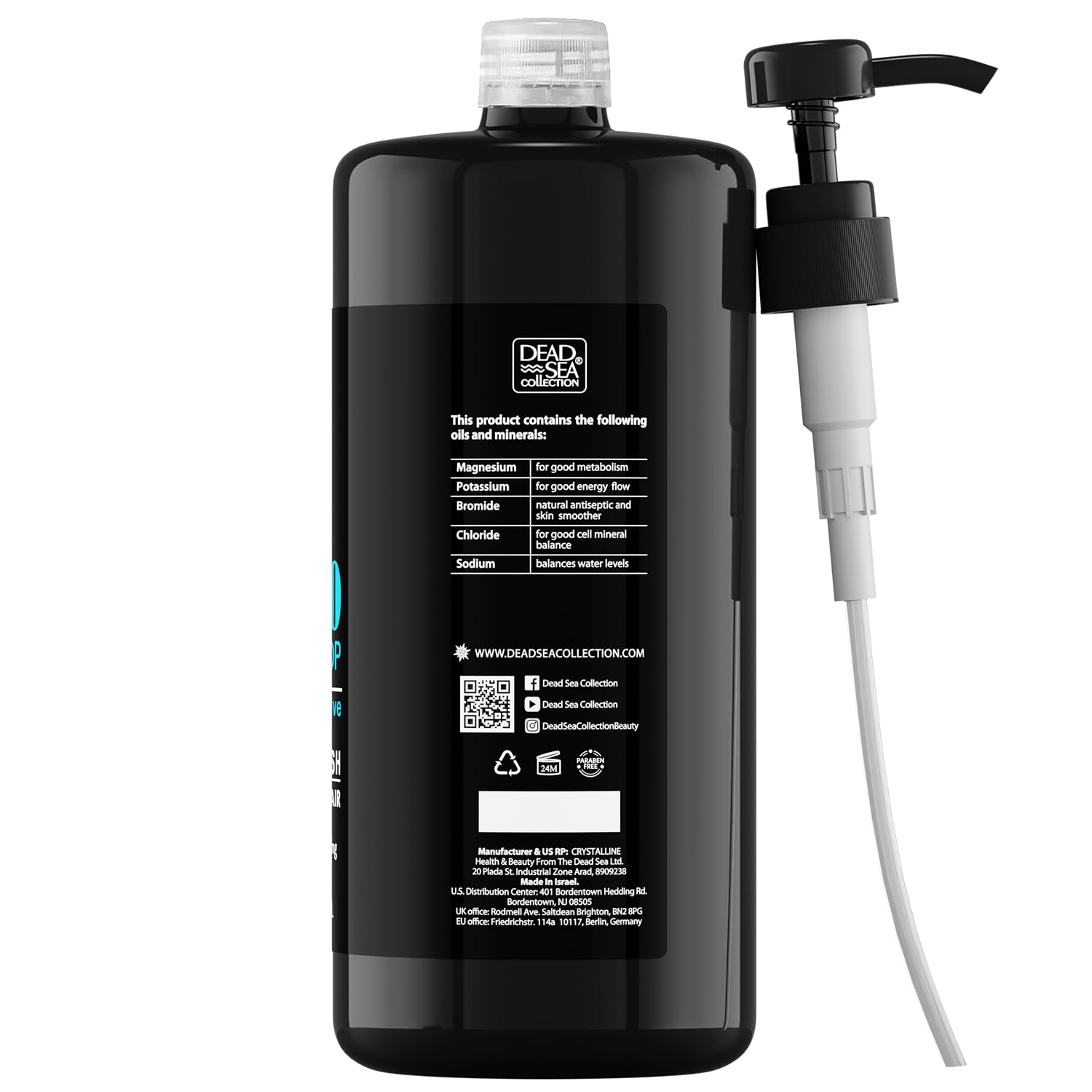 Dead Sea Collection Shower gel 3in1 use on hair and face in action