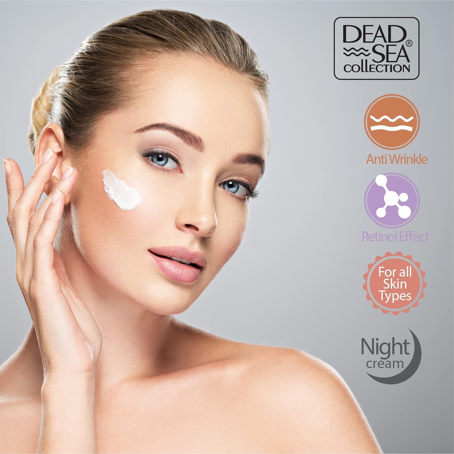 Textura suave de Dead Sea Collection se absorbe rápido sin grasa.
