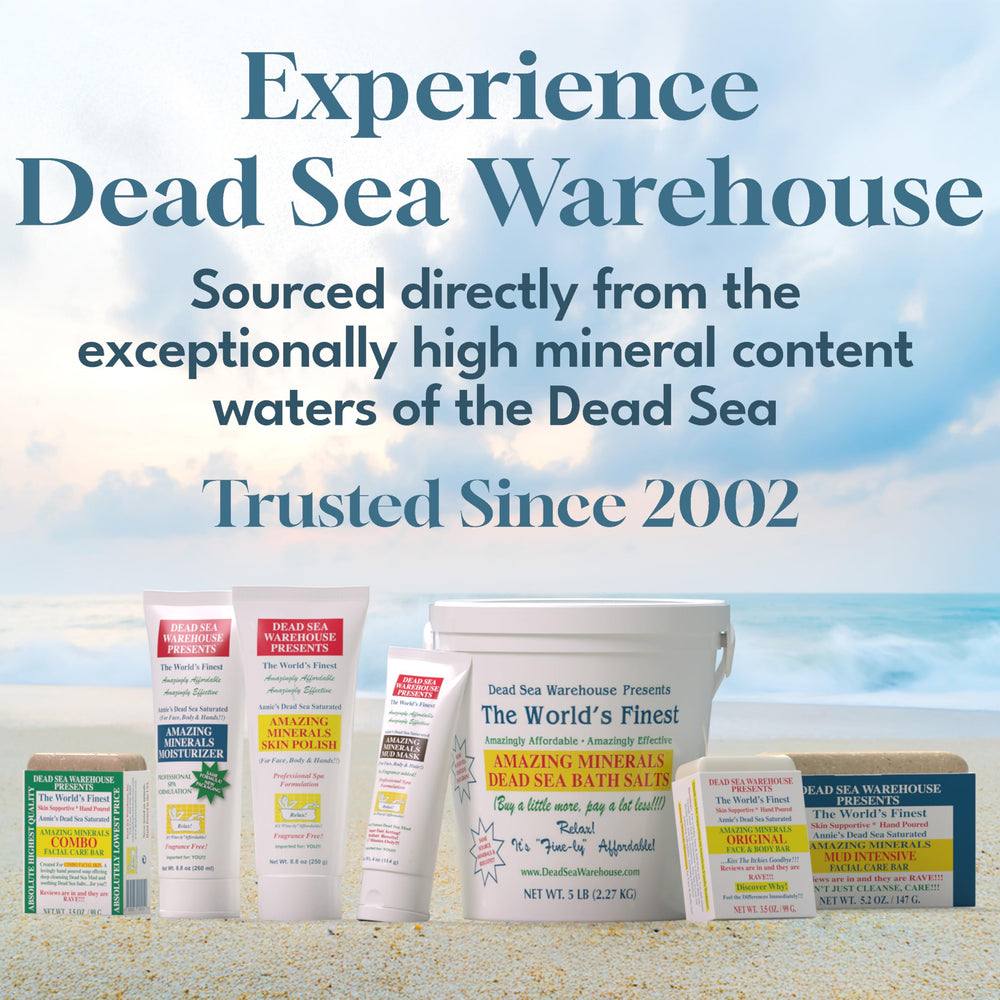 Dead Sea Warehouse Relaxing bath session demonstrates mineral soak benefits.