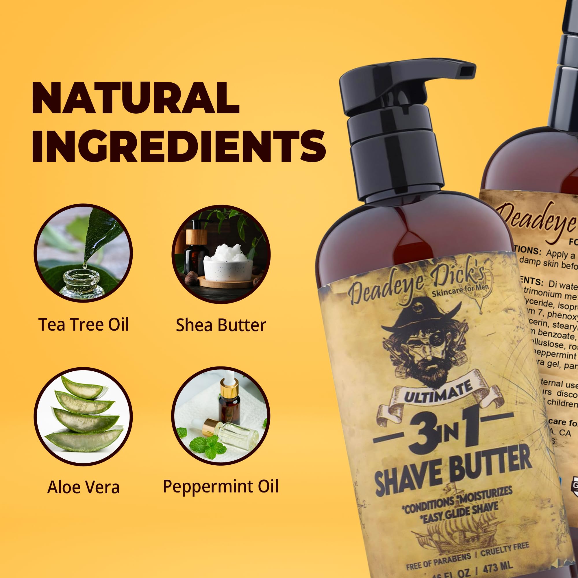 Deadeye Dick's shave butter on the face ready for a clean shave setup