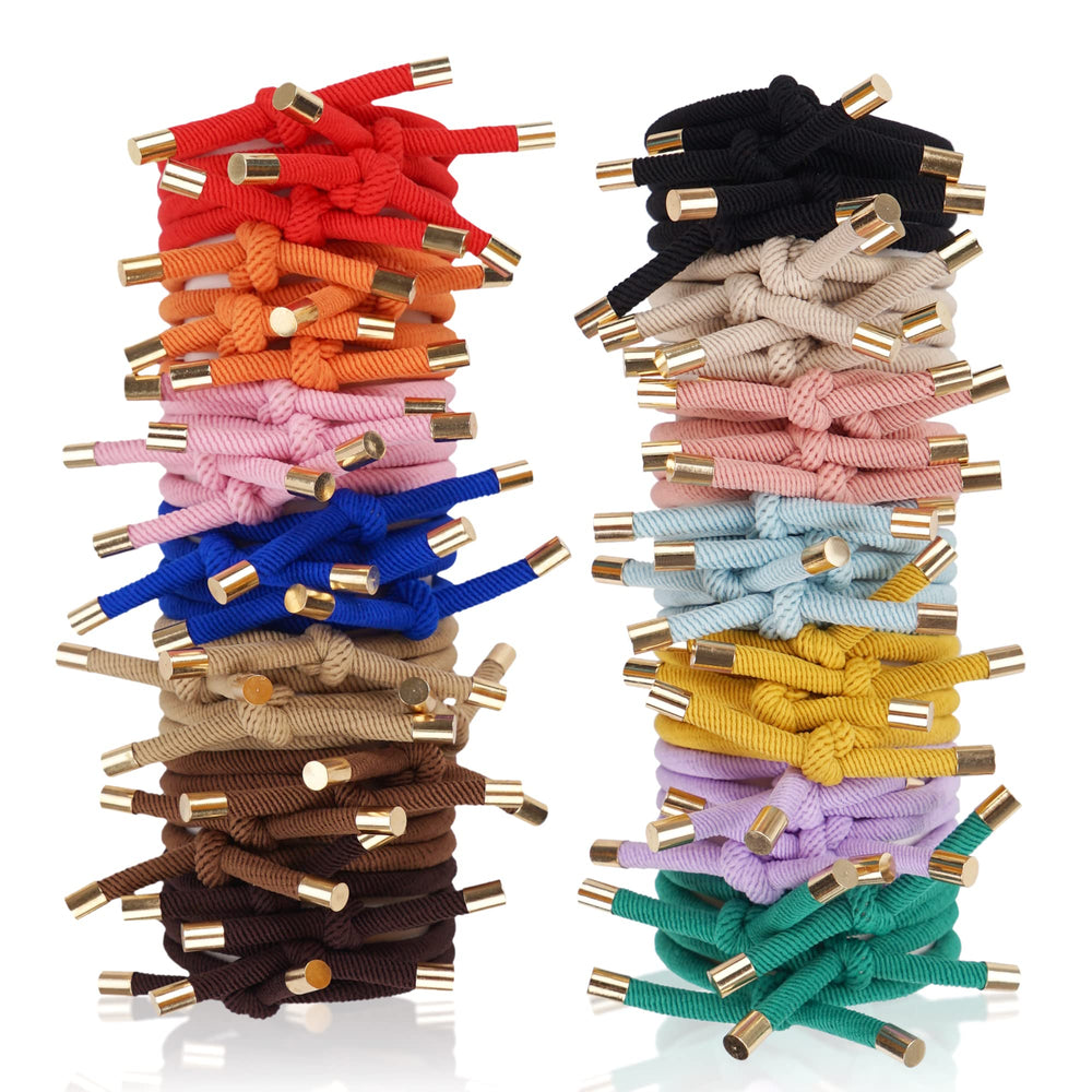 DealEachDay hair ties 56pc pack with 14 colors for versatile daily styling options