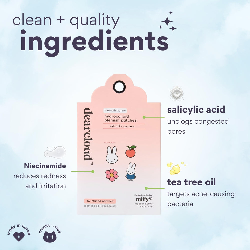 dearcloud Miffy patches in mirrored compact showcase discreet daytime coverage.