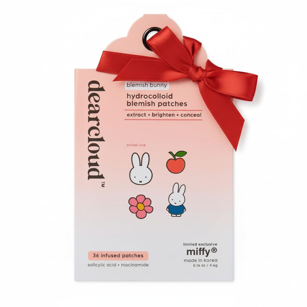 dearcloud Miffy patches packaging for portable acne care.