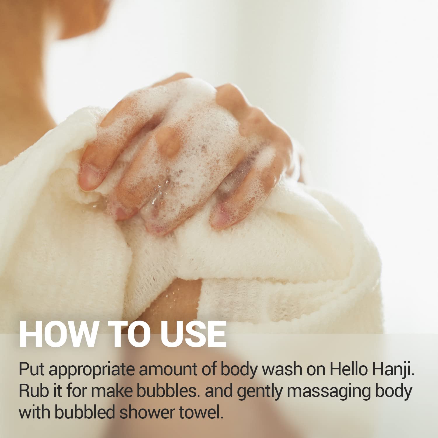 DEARCUS Hello Hanji quick-drying fabric supports efficient, spa-like showers.