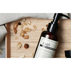 DearKlairs Black Sesame Oil graphic showcasing antioxidant nourishment.
