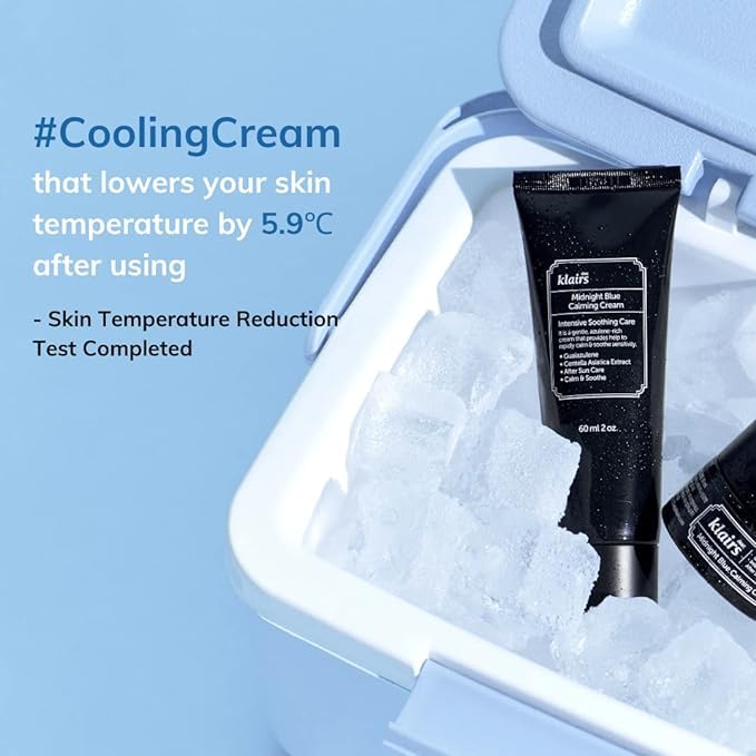 DearKlairs Midnight Blue Calming Cream sensitive skin focus on gentle, skin-friendly care