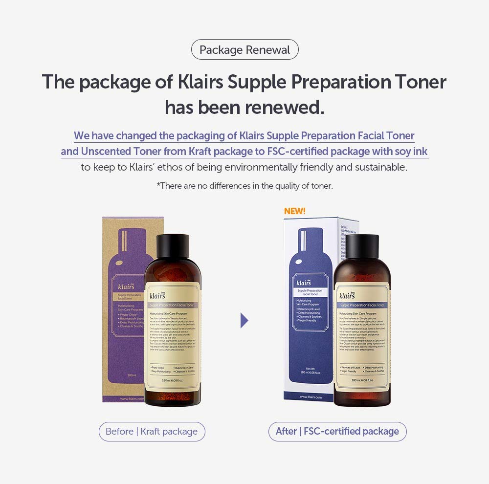 DearKlairs Supple Preparation Toner beta-glucan closeup highlights hydrating ingredients.