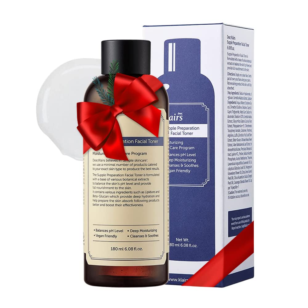 DearKlairs Supple Preparation Toner Korean-made packaging suitable for sensitive skin.