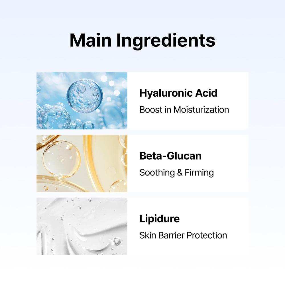 DearKlairs Supple Preparation bottle features beta glucan for gentle moisture boost