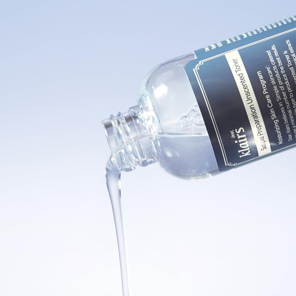 DearKlairs Supple Preparation bottle with centella asiatica suggests soothing balance