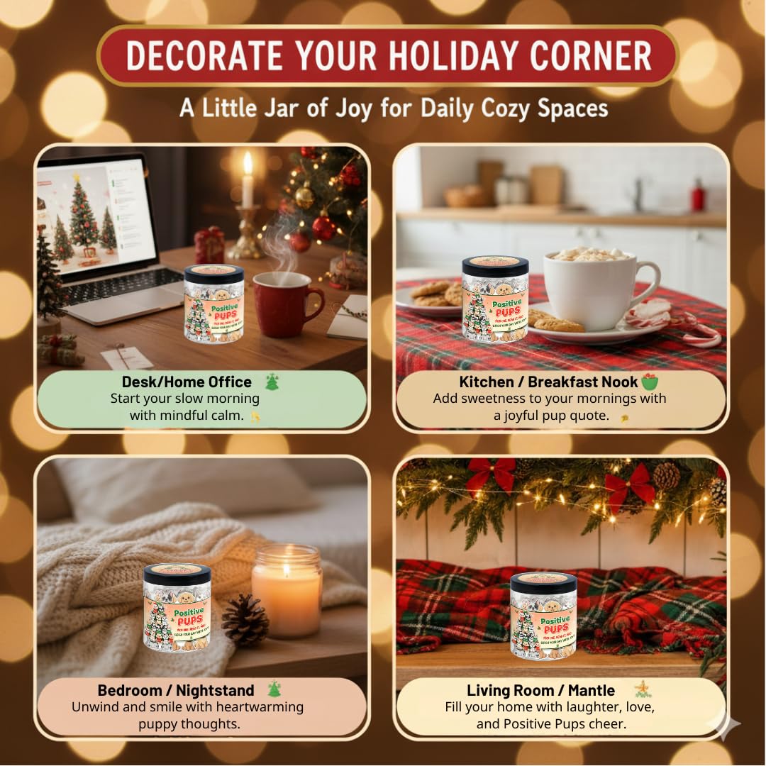 DEARMINE Positive Pups Jar holiday gift guide ideas for gifting to friends and colleagues