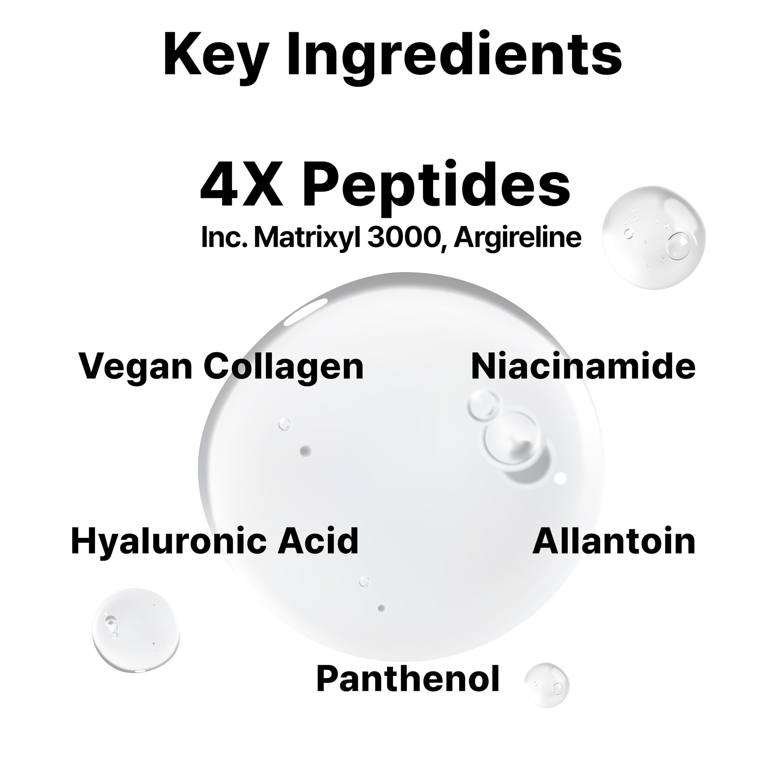 DearMYDEW ingredient panel featuring niacinamide and hyaluronic acid