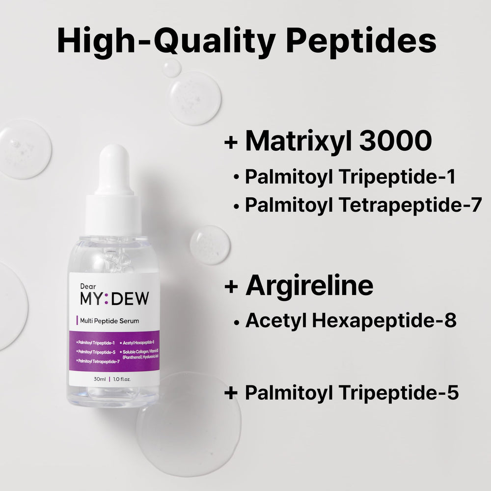 DearMYDEW vegan collagen imagery indicating elasticity support
