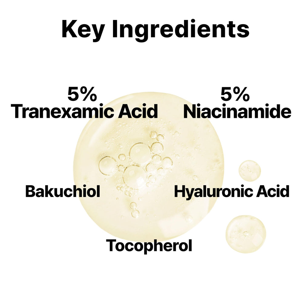 DearMYDEW fast-absorbing formula image conveys non-greasy finish for makeup-ready skin.
