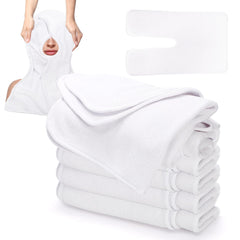 DEAYOU 6-pack facial towels packaged for spa use with generous coverage.