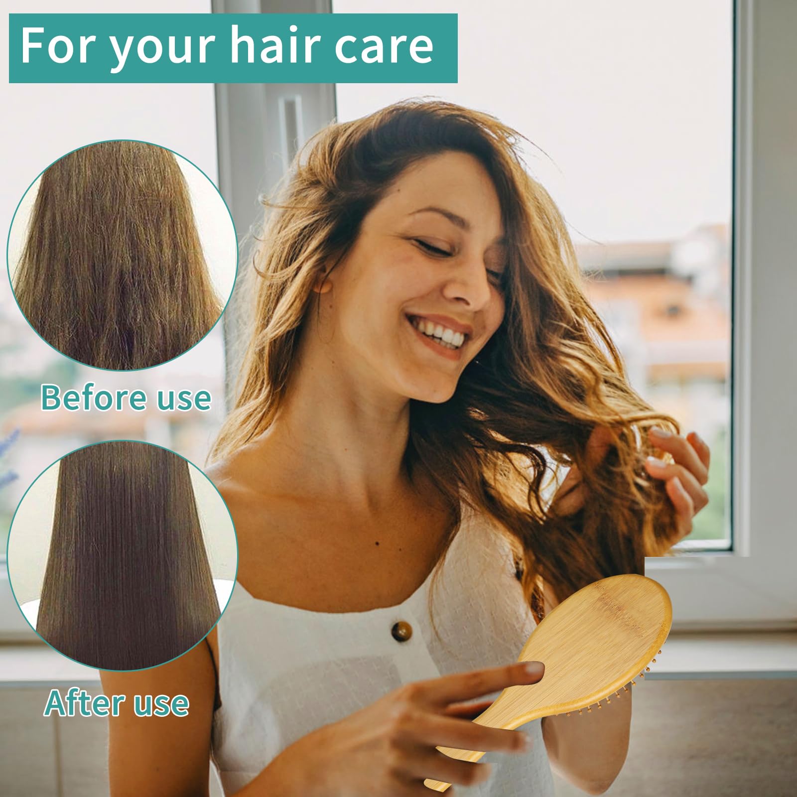 DEBETOOL bamboo travel case with the set for on-the-go sustainable hair care.