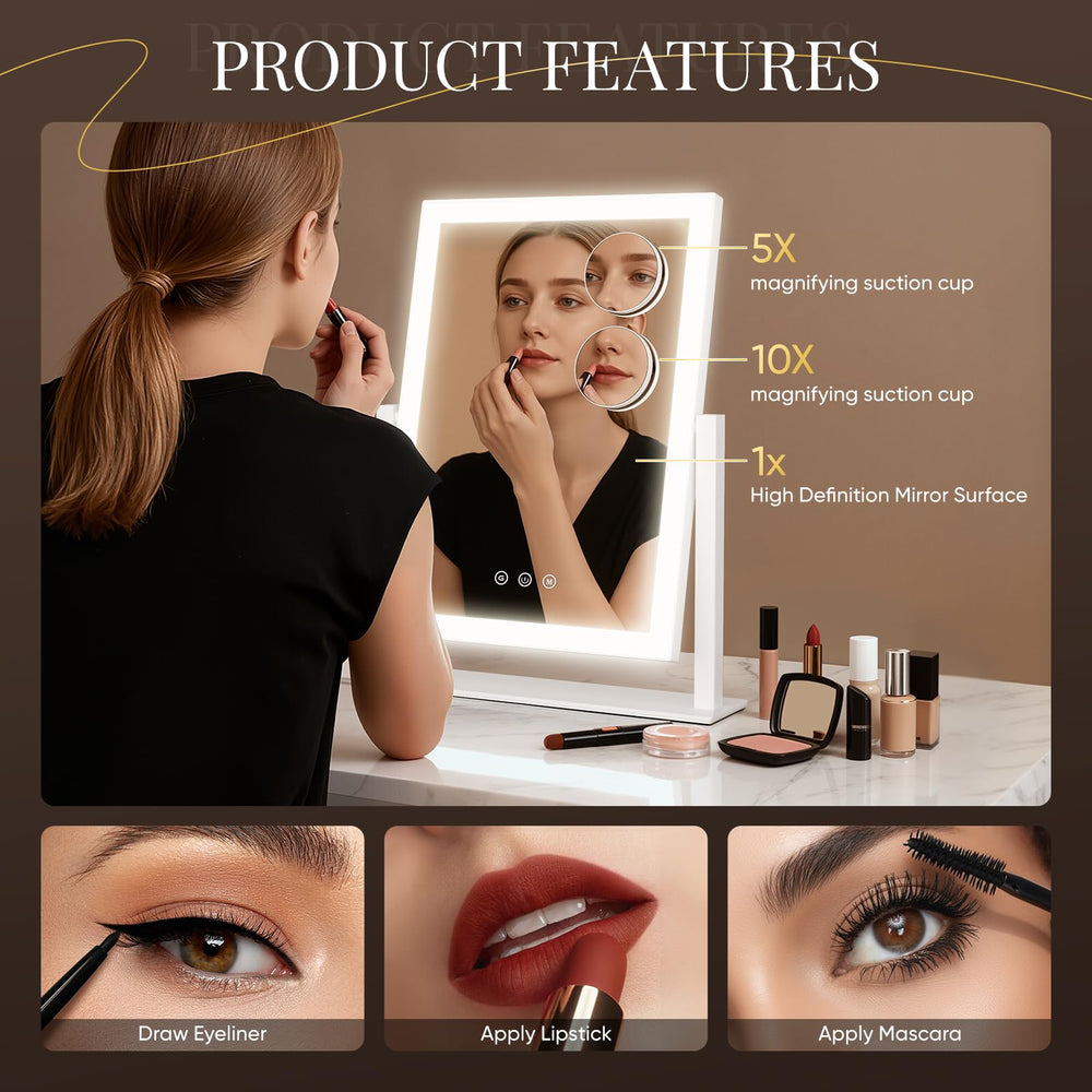 DECADENCE vanity mirror copper-free glass delivers distortion-free reflections