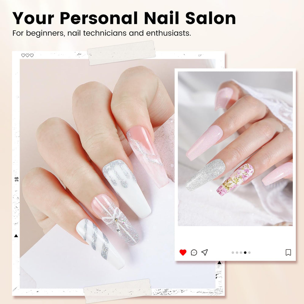 Deciniee full tips 100pcs offer complete coverage options.