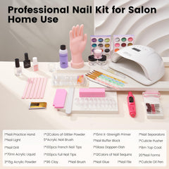 Deciniee nail drill multifunction tool with bits for shaping and filing.