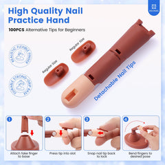 Deciniee acrylic liquid 70ml smooths application for durable salon-like nails.