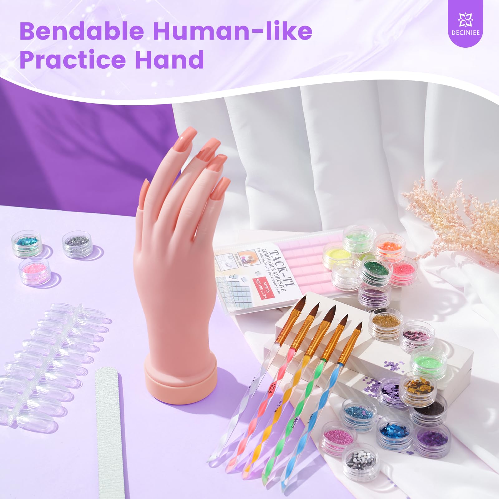 Deciniee French tip tips help quick practice and design.