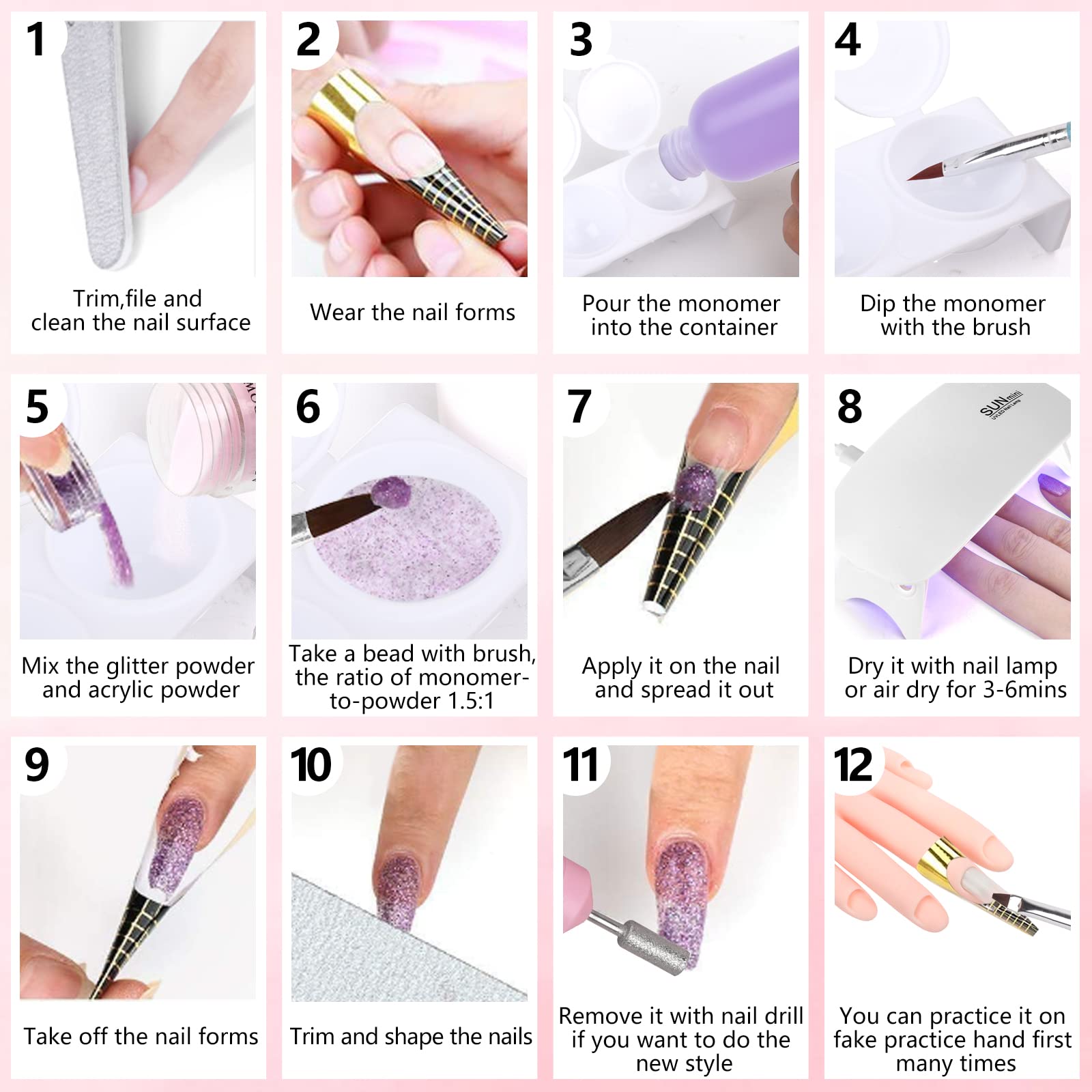 Deciniee gift-packaging ready set for nail enthusiasts
