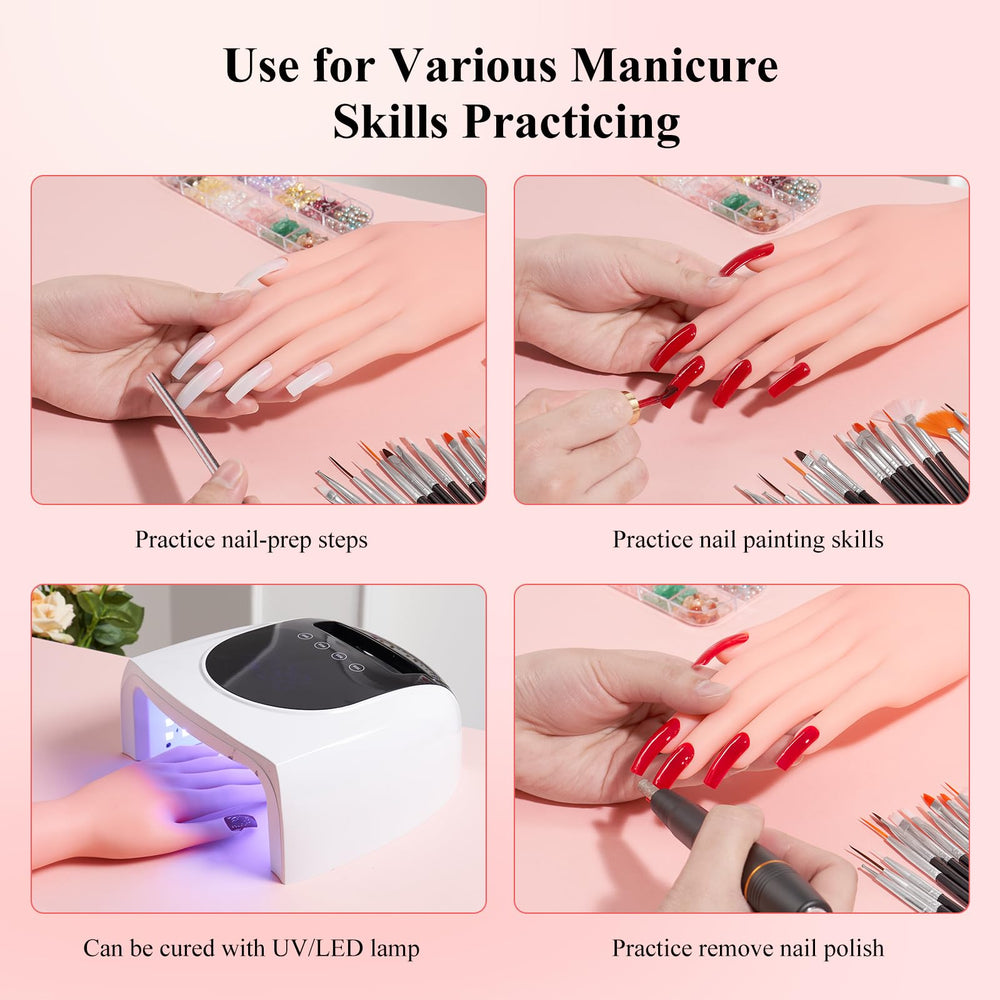 Deciniee nail art set display—great for showcasing finished designs after practice.