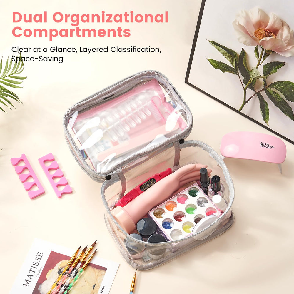 Deciniee nail tools essentials — includes brushes, forms, and pushers for complete DIY kit