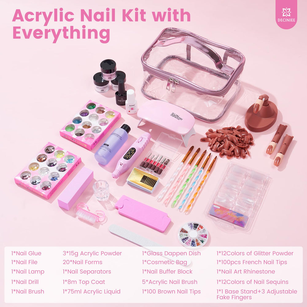 Deciniee practice fingers with adjustable joints for realistic nail art training.