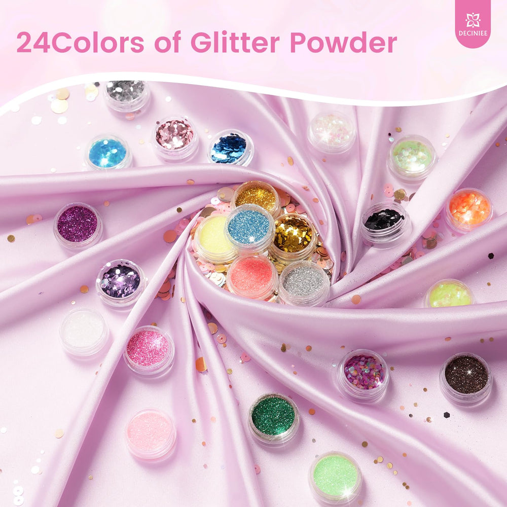 Deciniee nail-art tools: comprehensive starter set for beginners.