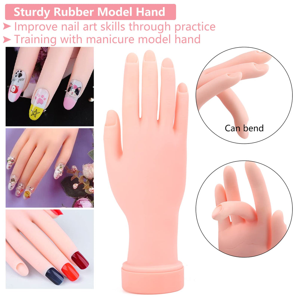 Deciniee nail-training-finger demonstrates precision for nail art