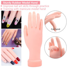 Deciniee nail-training-finger demonstrates precision for nail art