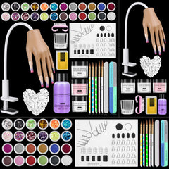 Deciniee practice hand for acrylic nails with stand enables realistic at-home practice.
