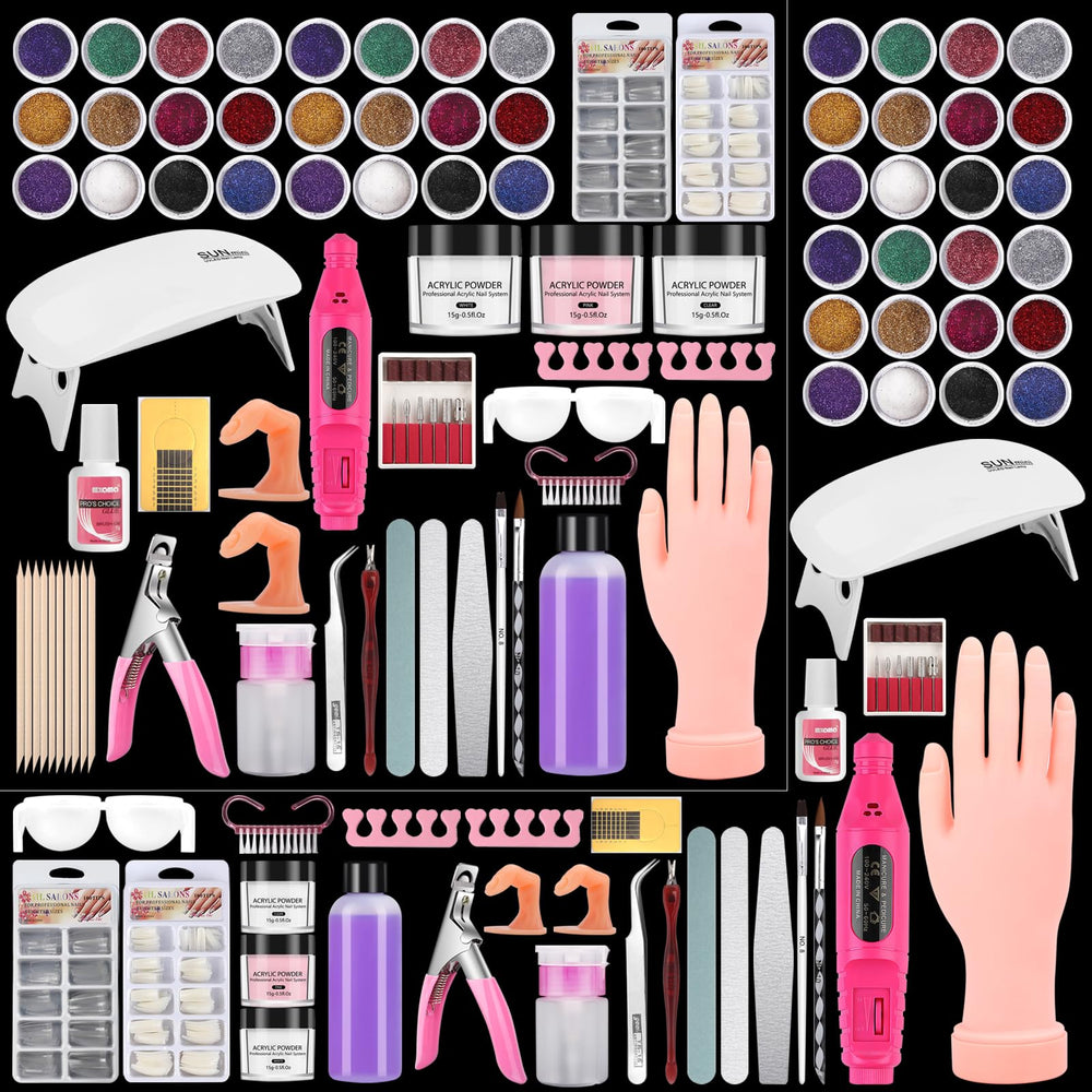 Deciniee practice hand with nail-kit for realistic acrylic practice and training