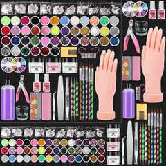 Deciniee professional acrylic nail kit practice hand for realistic beginner nail art practice.
