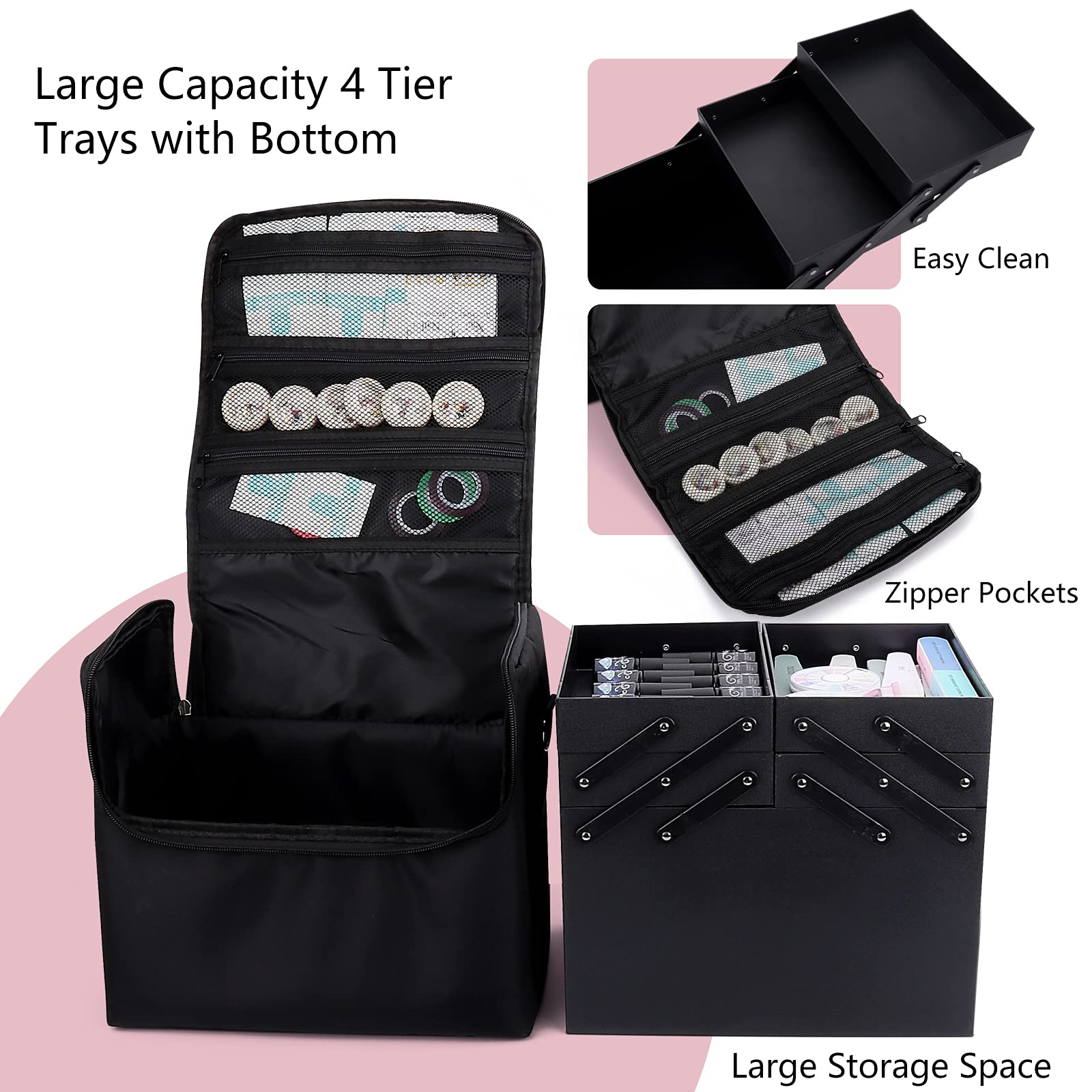 Deciniee waterproof microfiber material protects contents during travel.