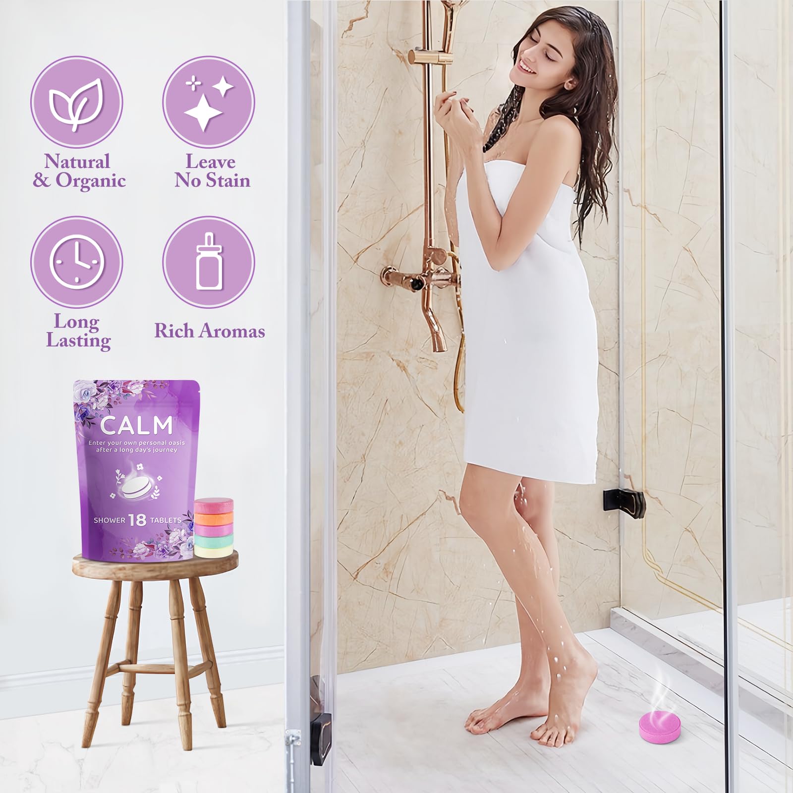 DeckTheHalls coconut shower steamer offers tropical scent for a dreamy mood boost