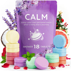 DeckTheHalls rose shower steamer offers relaxing floral aroma for a calming shower ritual